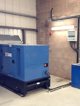 Image of a generator electrical installation for emergency services / RNLI by Enhanced Power Services Ltd